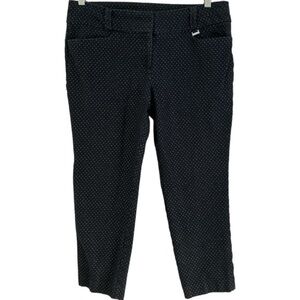 Anne Klein polka dot cropped capris 12p